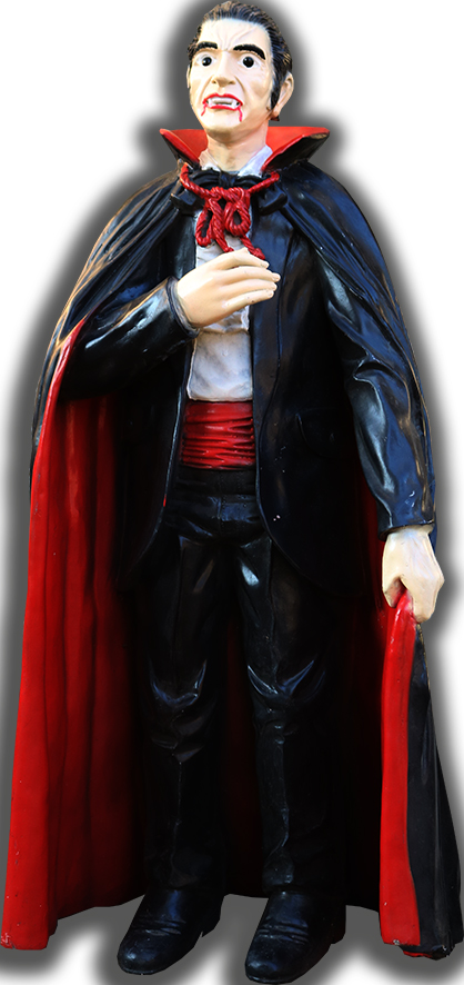 Dekofigur "Graf Drakula", Standfigur, ca. 80cm hoch